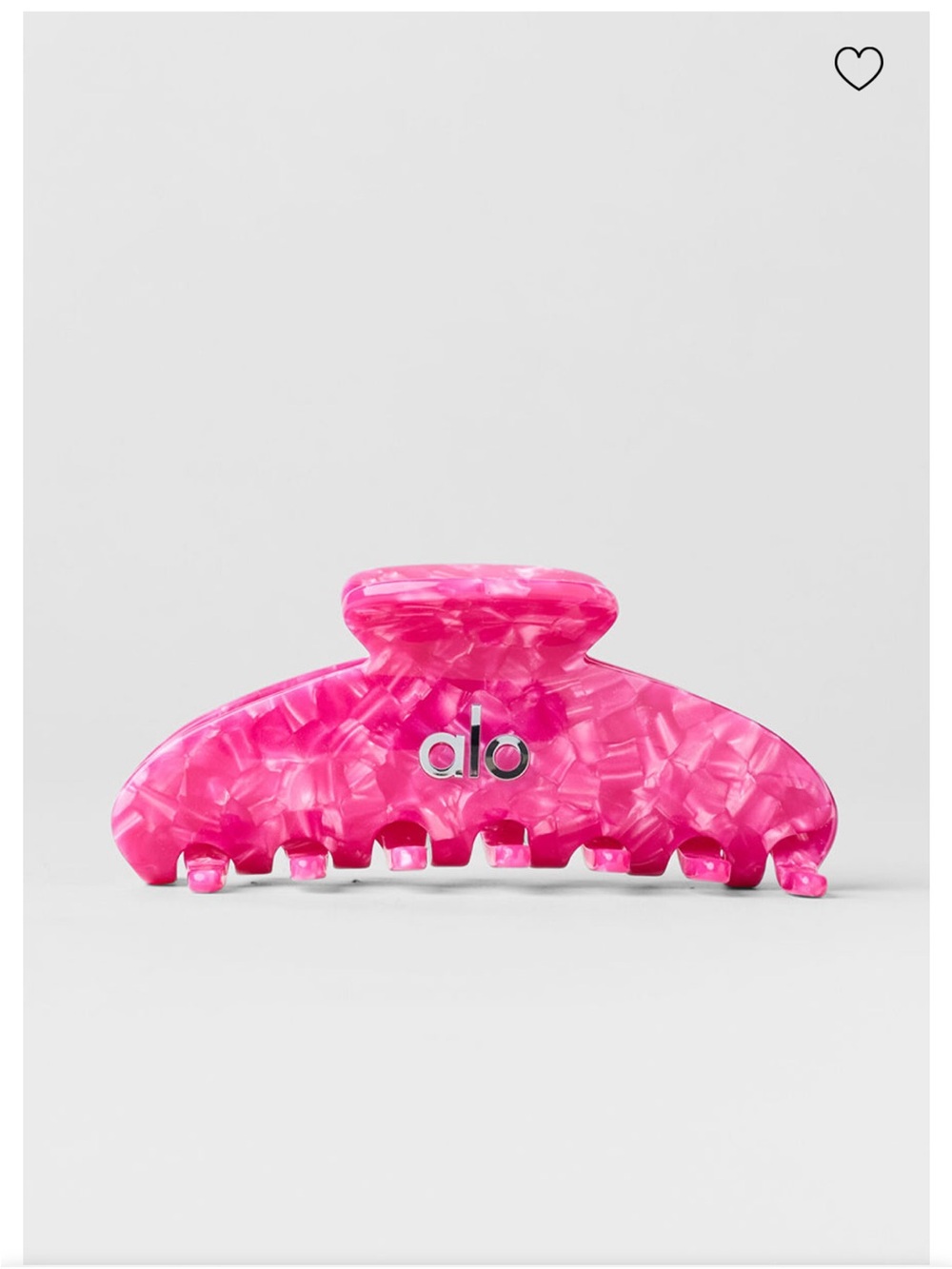 ALO Yoga Kids Hot Pink Marble Hair Claw Clip